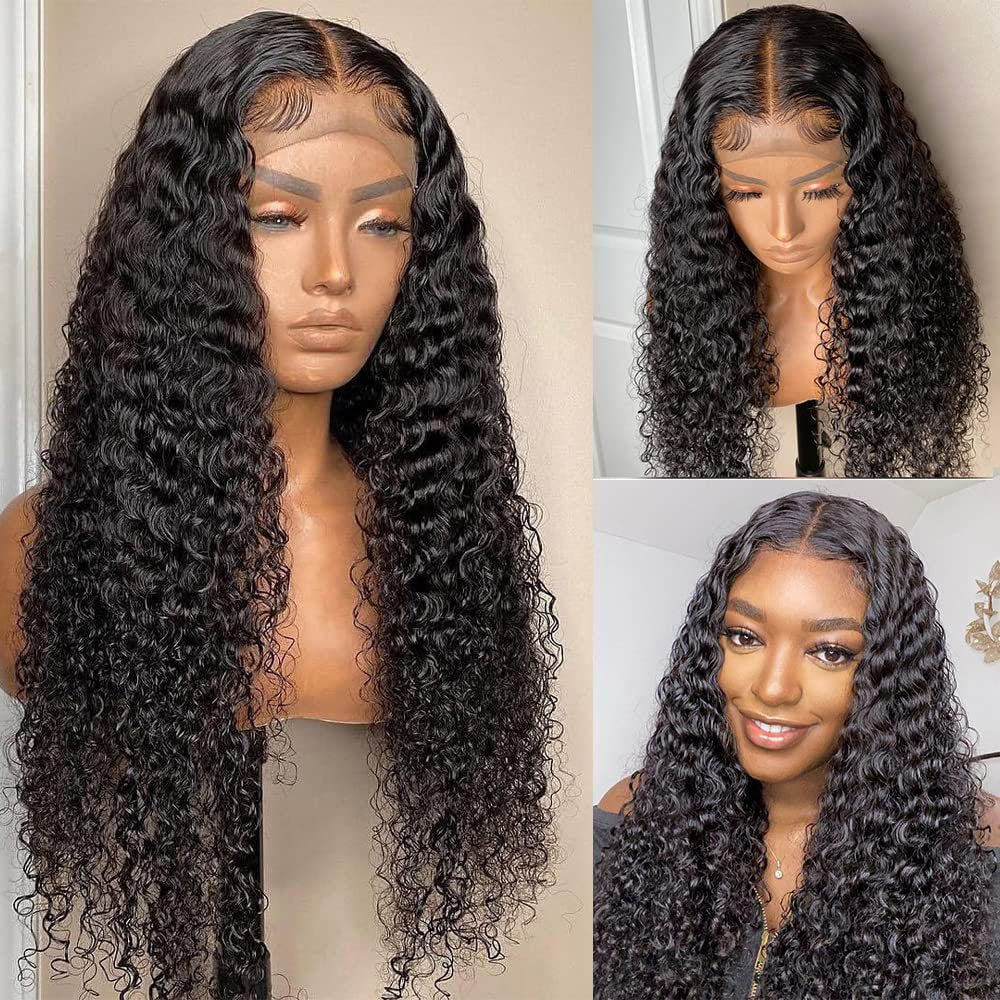 Women's African Fashion Small Curly Black Head Wig Long Curls
