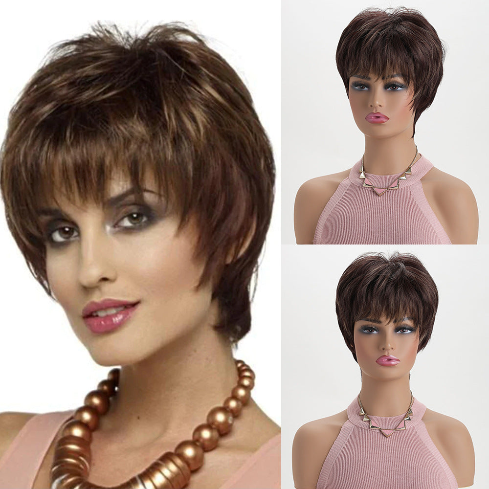 Classic Popular Women's Fashion Synthetic Wigs Wig Short Curly Hair