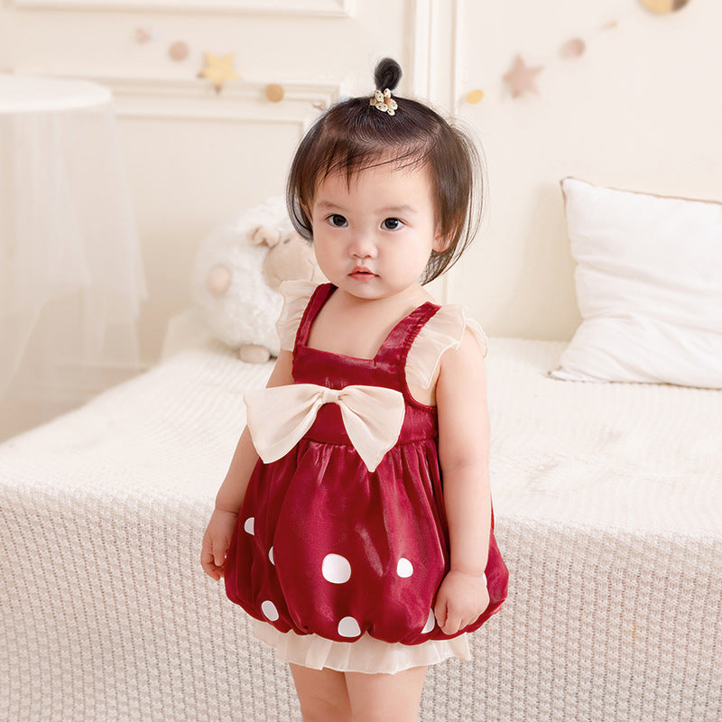 Korean Style Princess Sling Skirt One Year Old Children's Dress