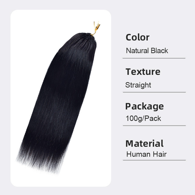 Attractive Classic Crochet Human Vietnam Full Real Hair Wig
