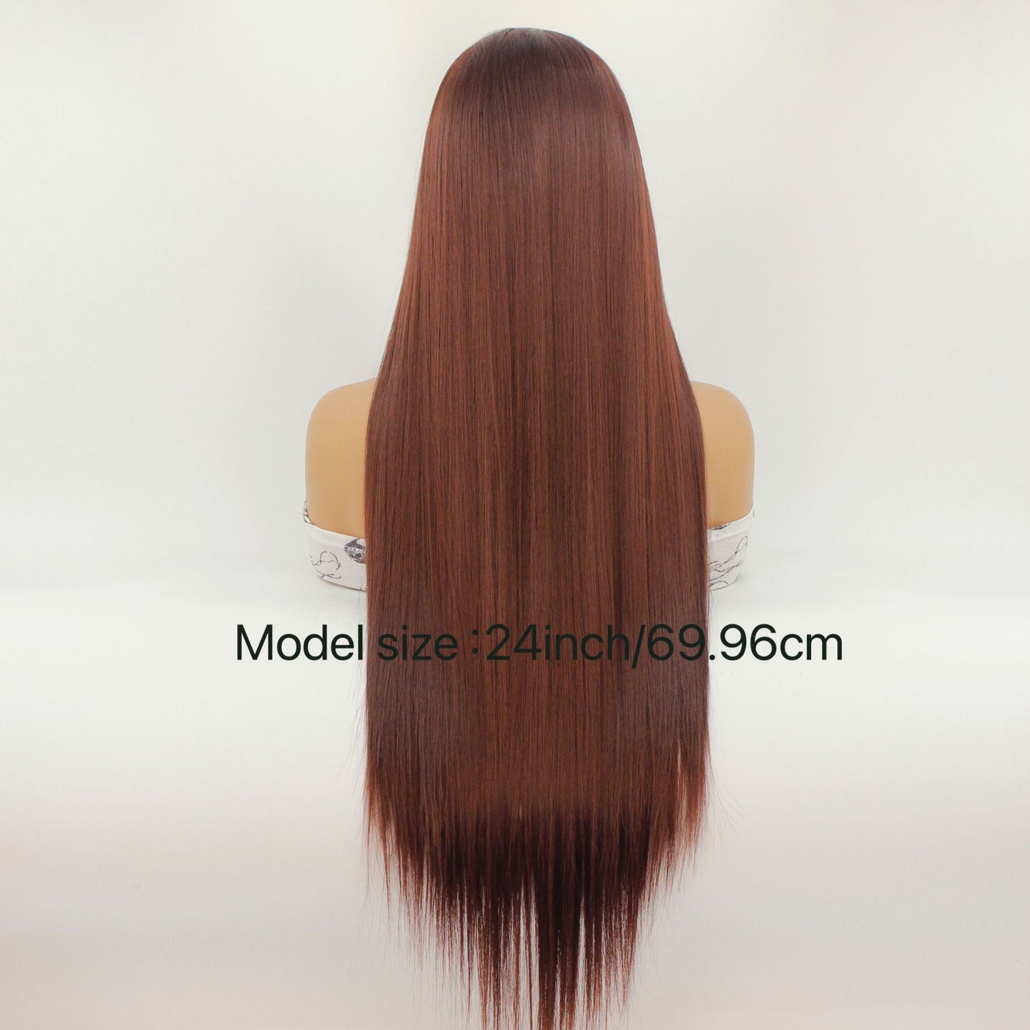 Synthetic Chemical Fiber Hairline Suitable For Ladies High Temperature Resistant Long Straight Wig