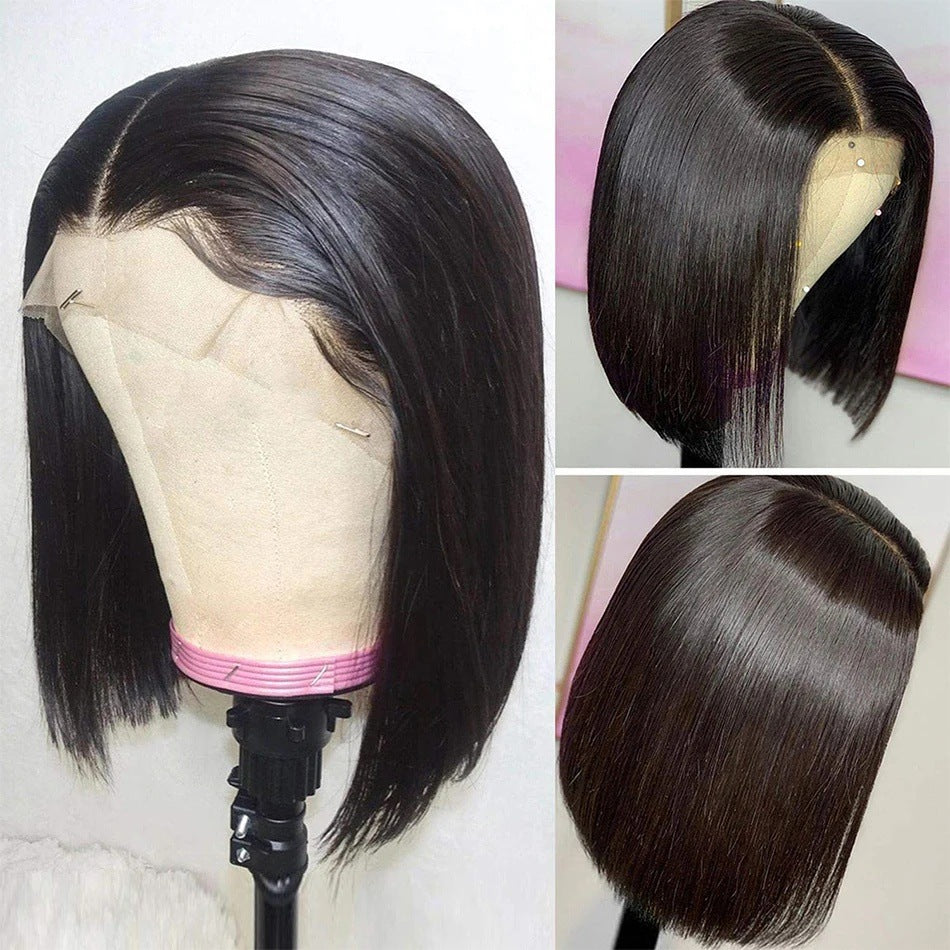 Graceful Indian Straight Bob Original Human Real Hair Wig