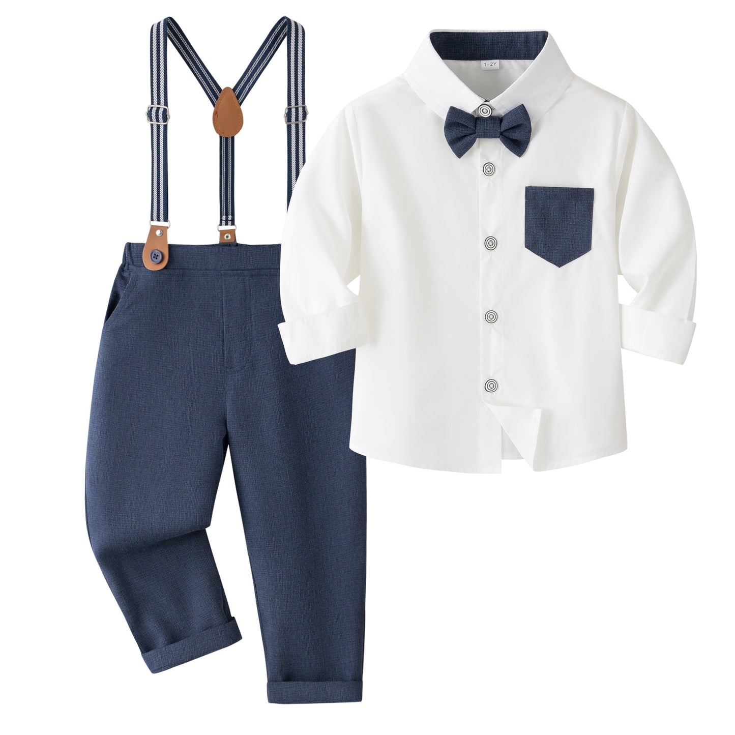 Children's Boy's British Gentleman Dress Clothing Bow Tie Children's Suit