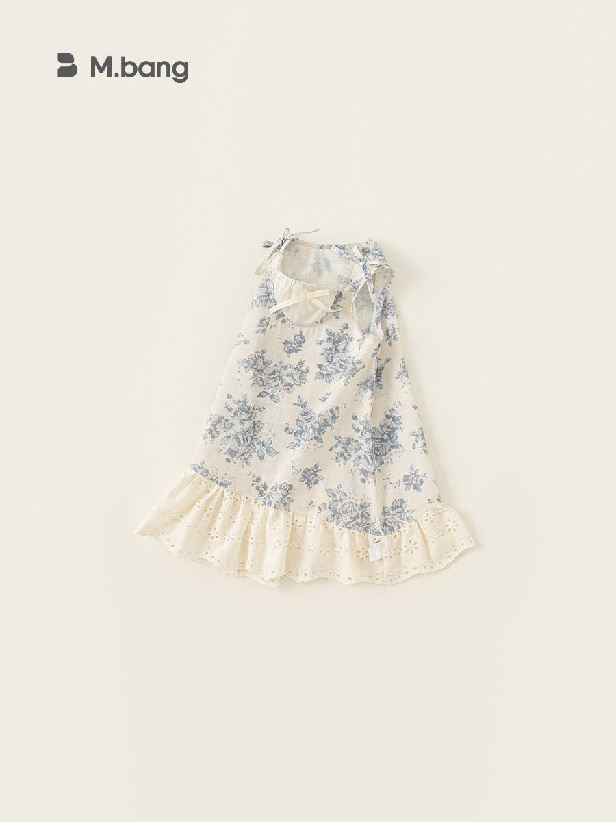Children's Sundress Summer Small Sleeveless Floral Sweet Children's Dress