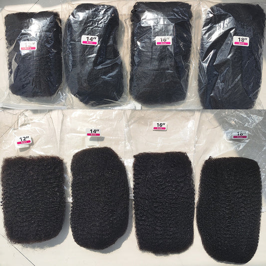 Glamorous Creative Afro Human Crochet Pack Real Hair Wig