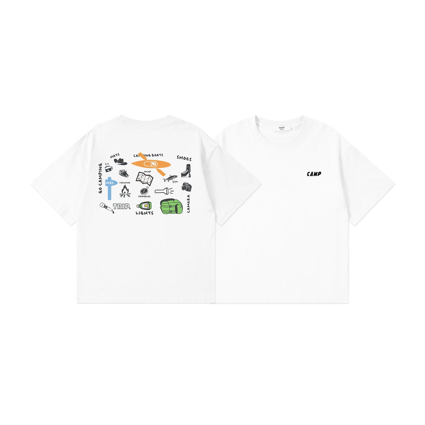 Children's Summer Thin Boys Retro Mountain Short Sleeve Medium Big Casual Children's T-shirt
