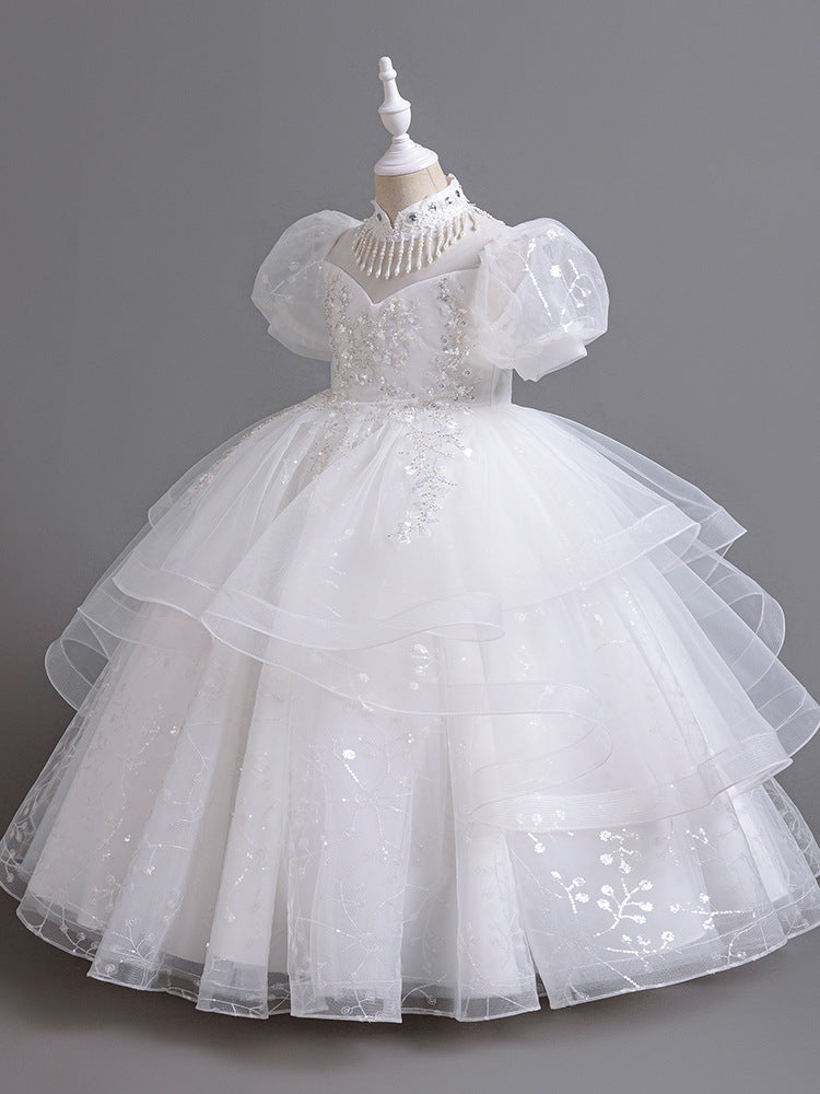 Children's Woven Fashionable Princess Pettiskirt Medium Large Children's Dress