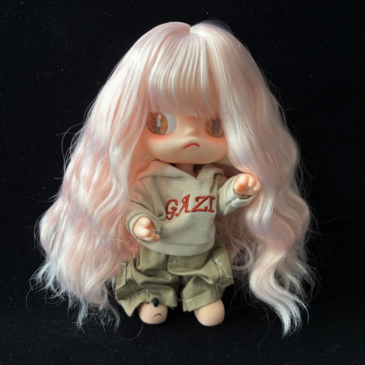 Sister Ga Zi Gingerbread Man Optional Bangs Long Curly Hair Cos Wig