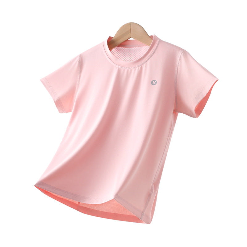 Children's Boy's Sun Protection Clothing Top Sports Bottoming Children's T-shirt