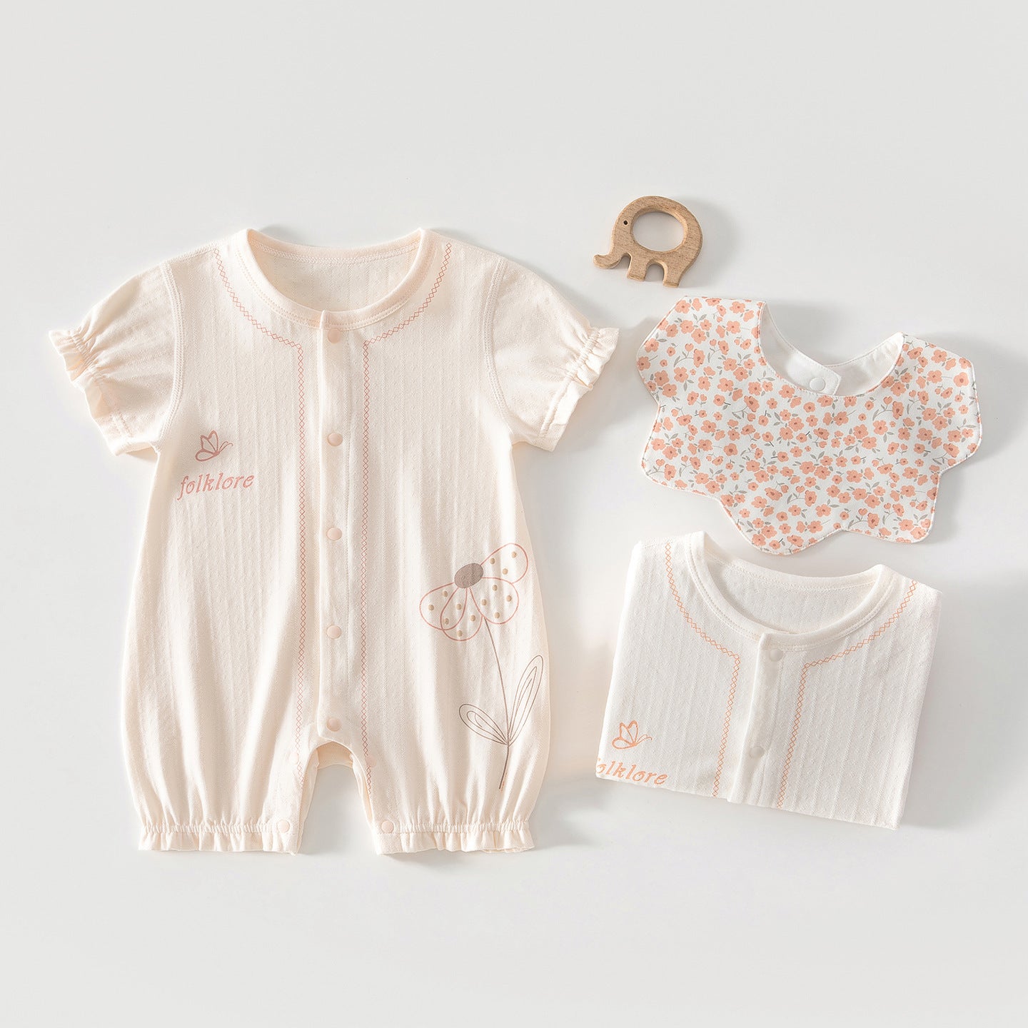 Children's Boneless Summer Thin Romper Infant Wear Open Jumpsuit, Climbing Suit