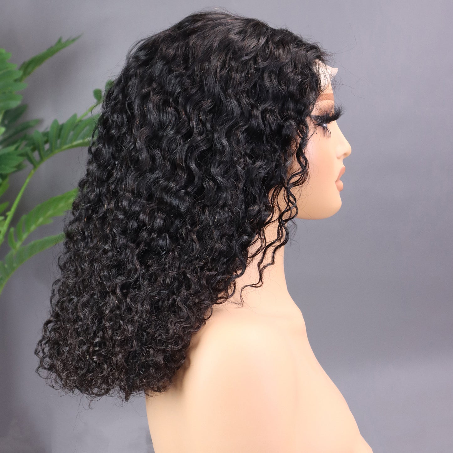 Slouchy Trendy Unique Front Lace Human Real Hair Wig