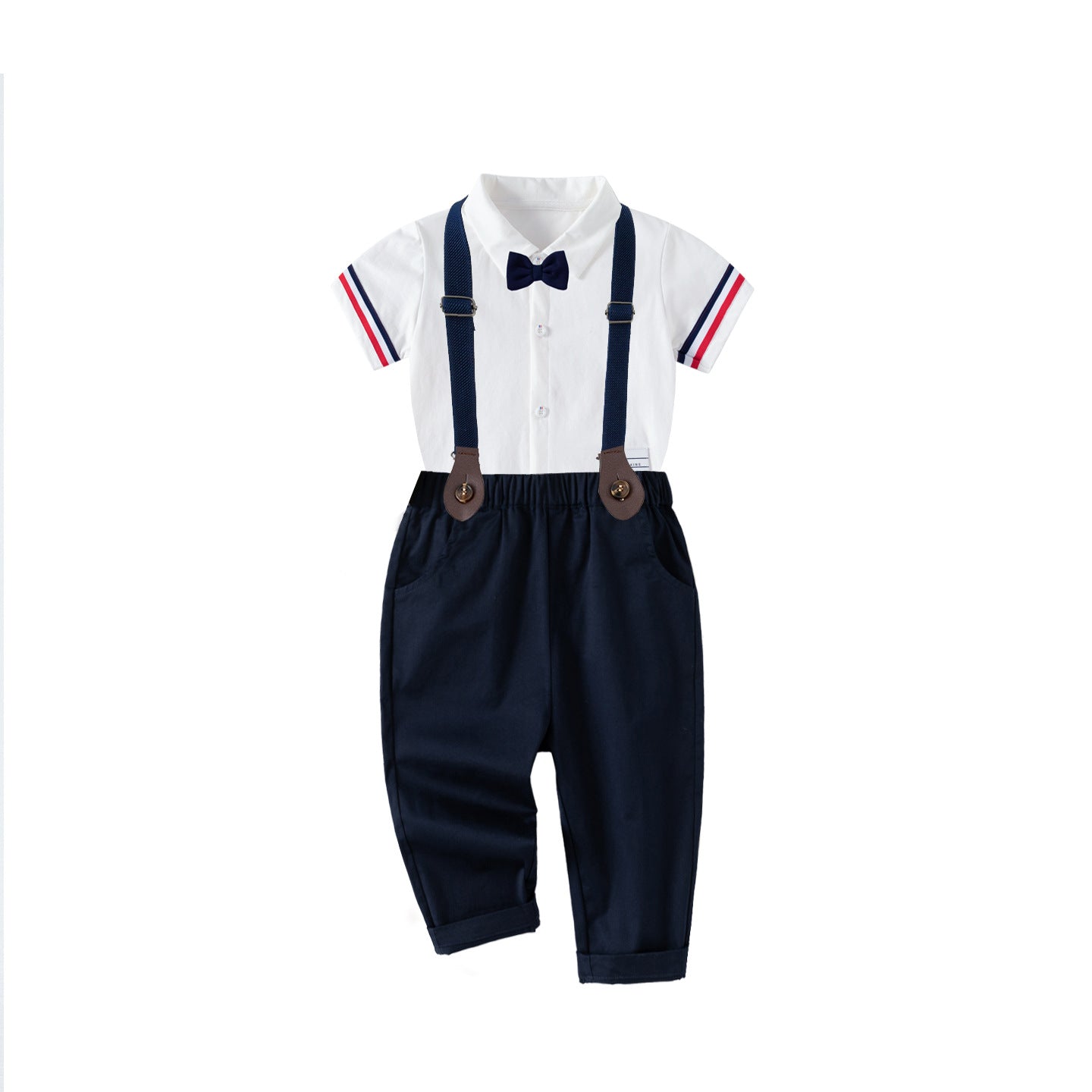 Children's Two-piece For Boys Clothes Birthday Dress Short Sleeve Shirt Children's Suit