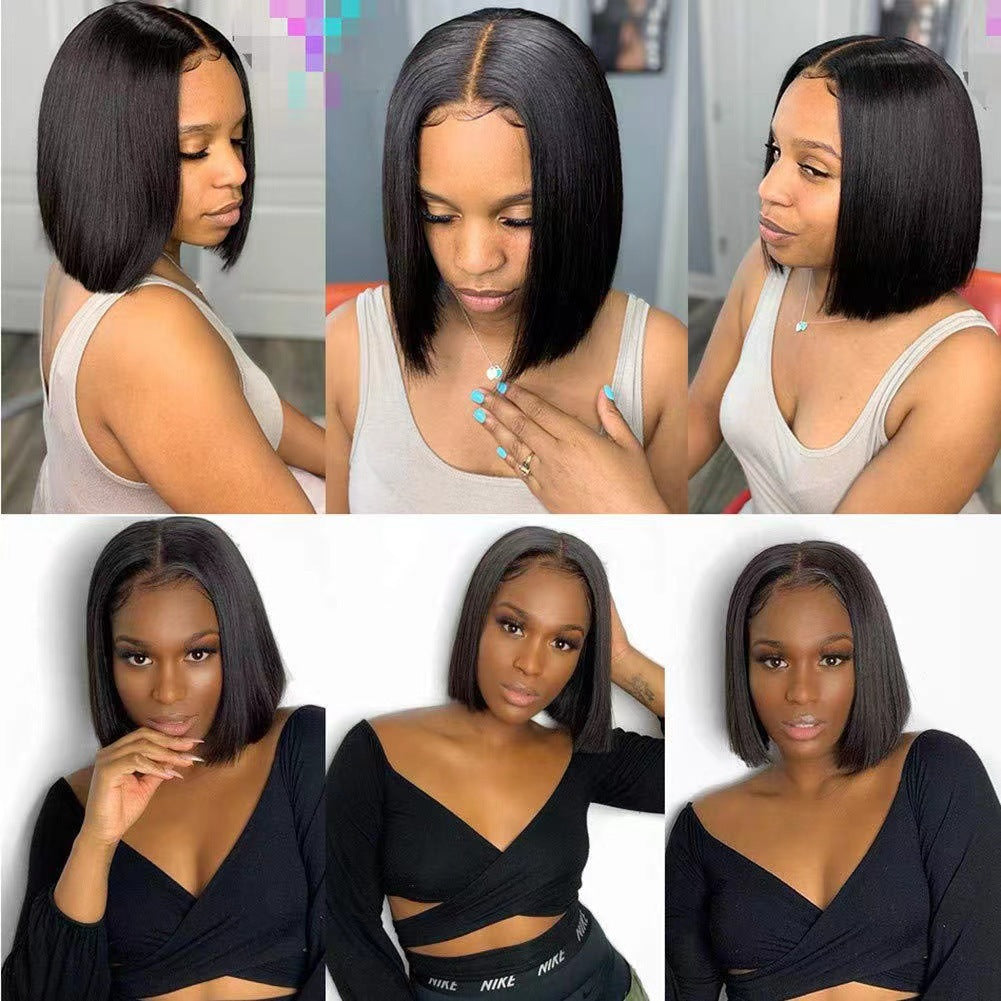 Comfortable Stylish Graceful Women's Fiber Chemical Wig Short Straight Hair