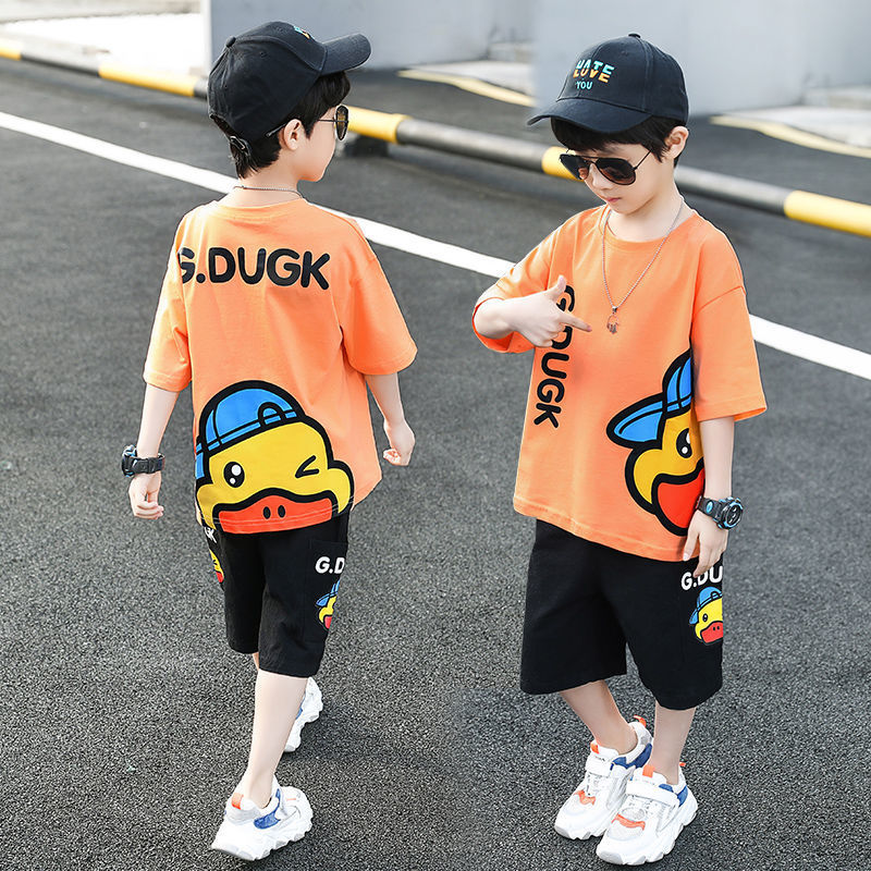 Handsome Fashionable Korean Style Middle Big Sports Children's Suit