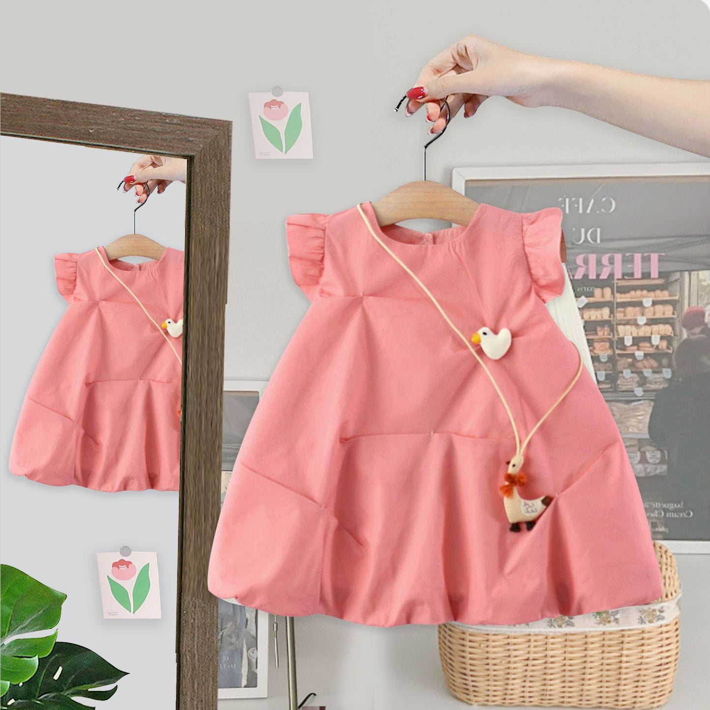 Children's Summer Korean Style Casual Western Princess Little Children's Dress