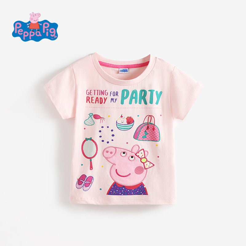 Children's Cotton Pig Page Summer Top Clothing Price Children's T-shirt