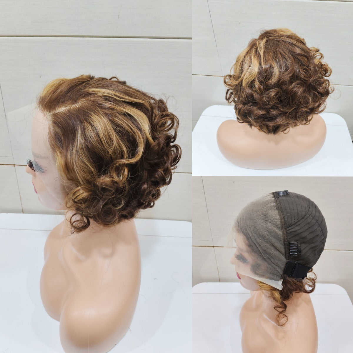 Classy Loose Wave Bob Human Wigs Real Hair Wig