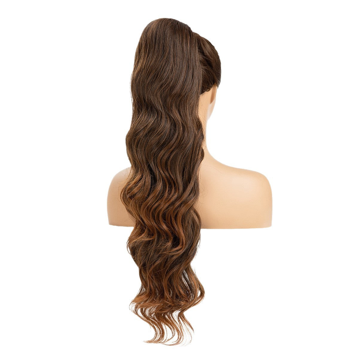Women's Ripple Drawstring Chemical Fiber Long Curly Wig Ponytail