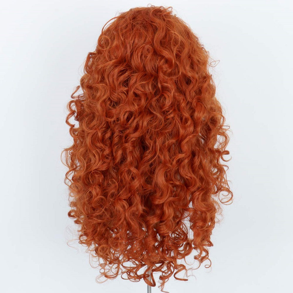 Fluffy Small Volume Fiber Long Curly Cos Wig