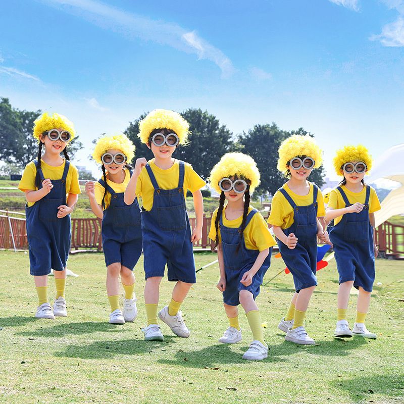 Children's Little Yellow Dancing Dress Performance Clothes Children's Suit