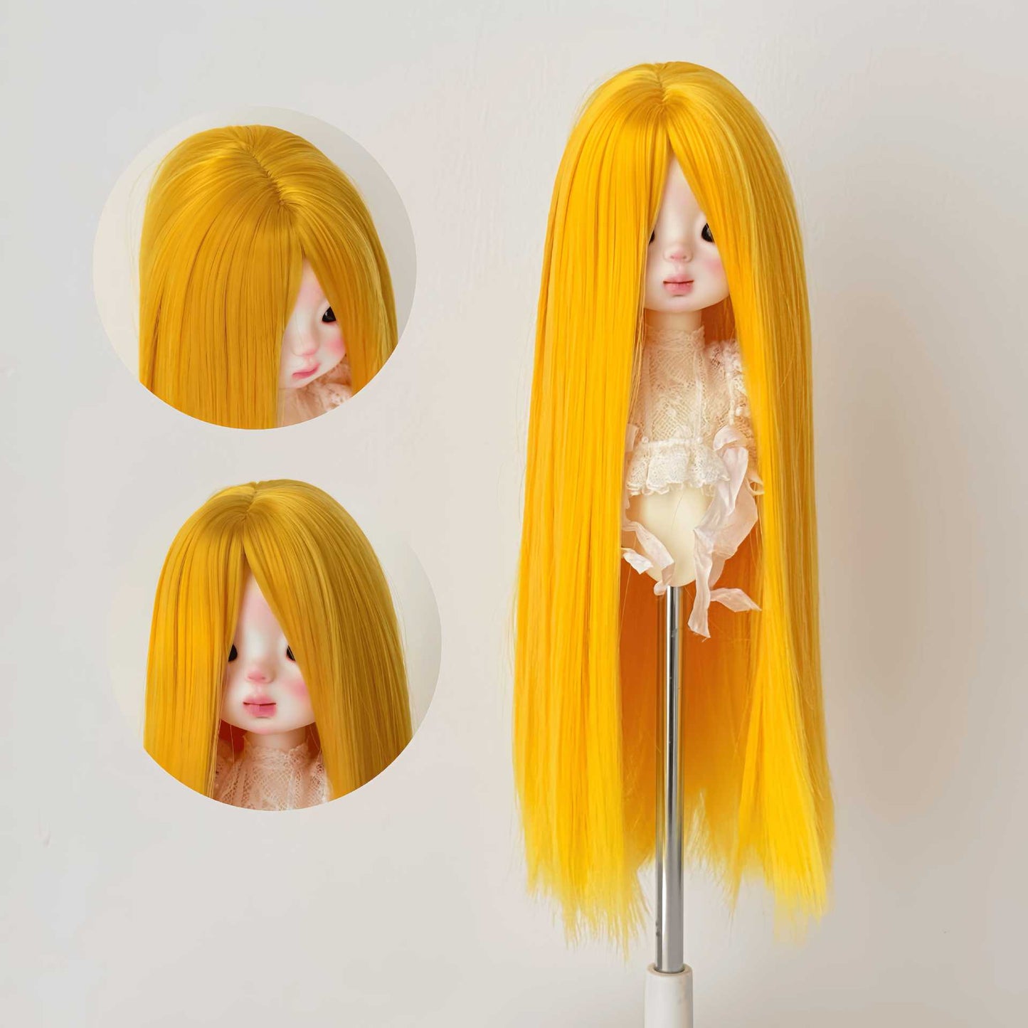 Points Soft Silk Long Straight Hair Cover Bangs Cos Wig