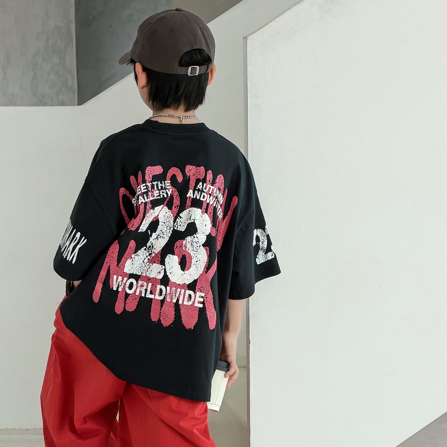 Wear Loose Top Boy Half Sleeve Children's T-shirt
