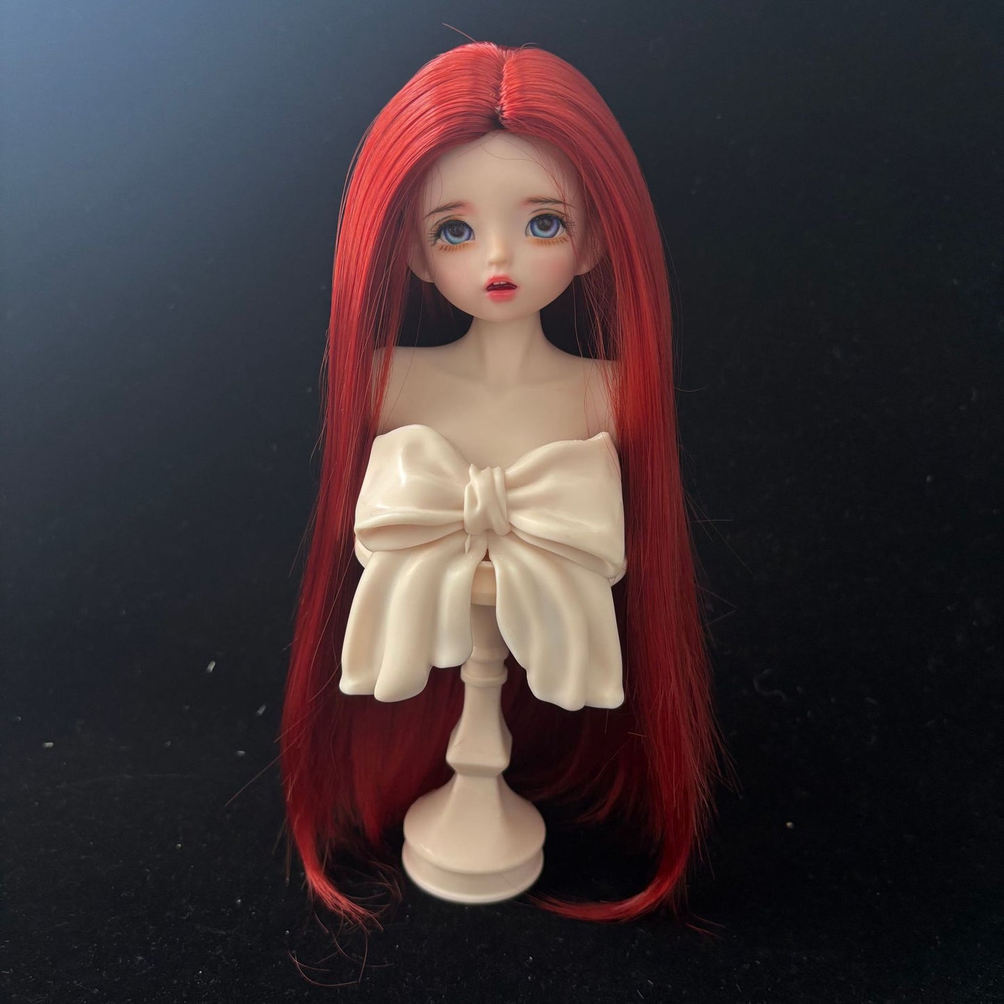 Silk Medium Long Straight Hair Dress Up Cos Wig