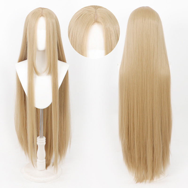 Universal Hand Crocheting Forehead Lace Mid-length Cos Wig