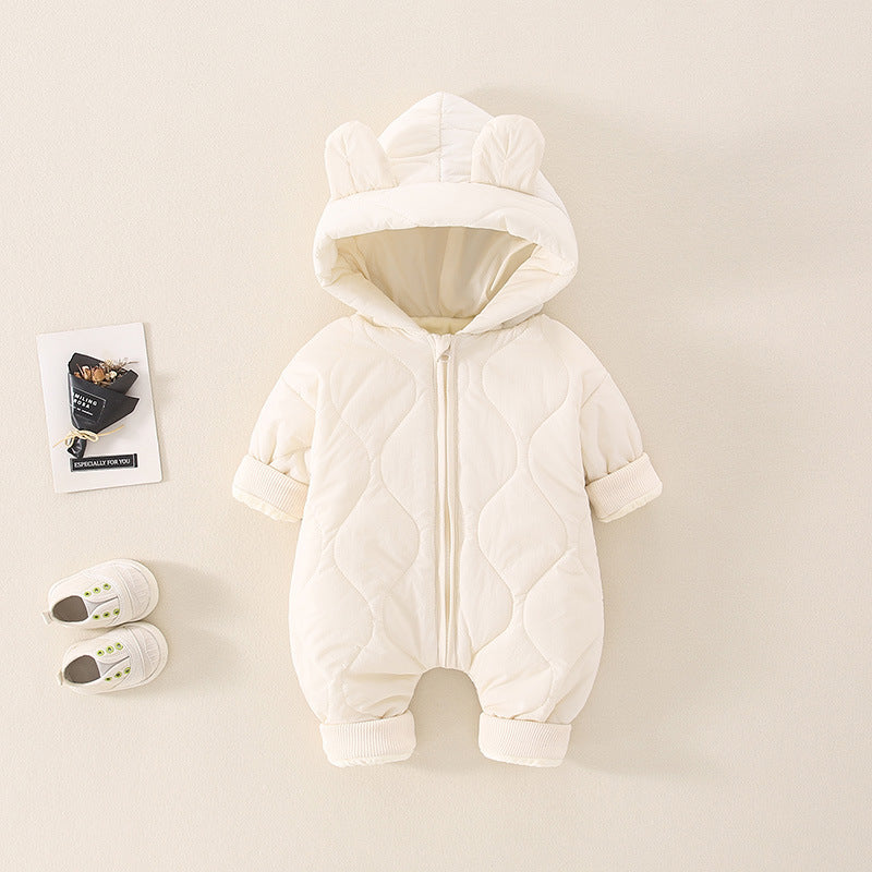 Clothes For Babies Jumpsuits Born Jumpsuit Thickened Cotton Padded Coat Jumpsuit, Climbing Suit