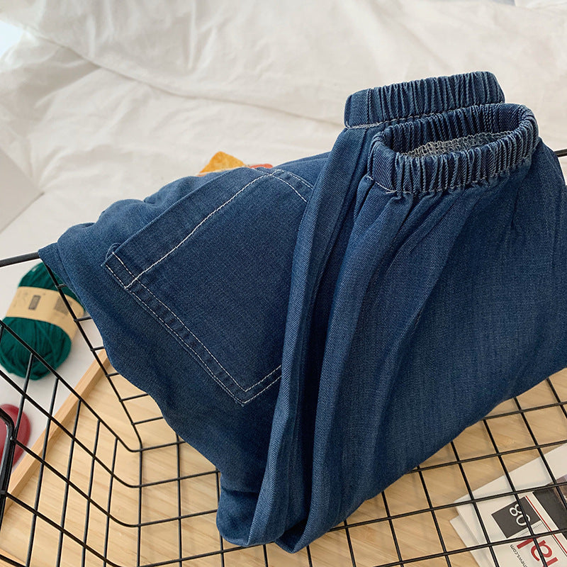 Children's Summer Ice Silk Long Thin Breathable Children's Pants