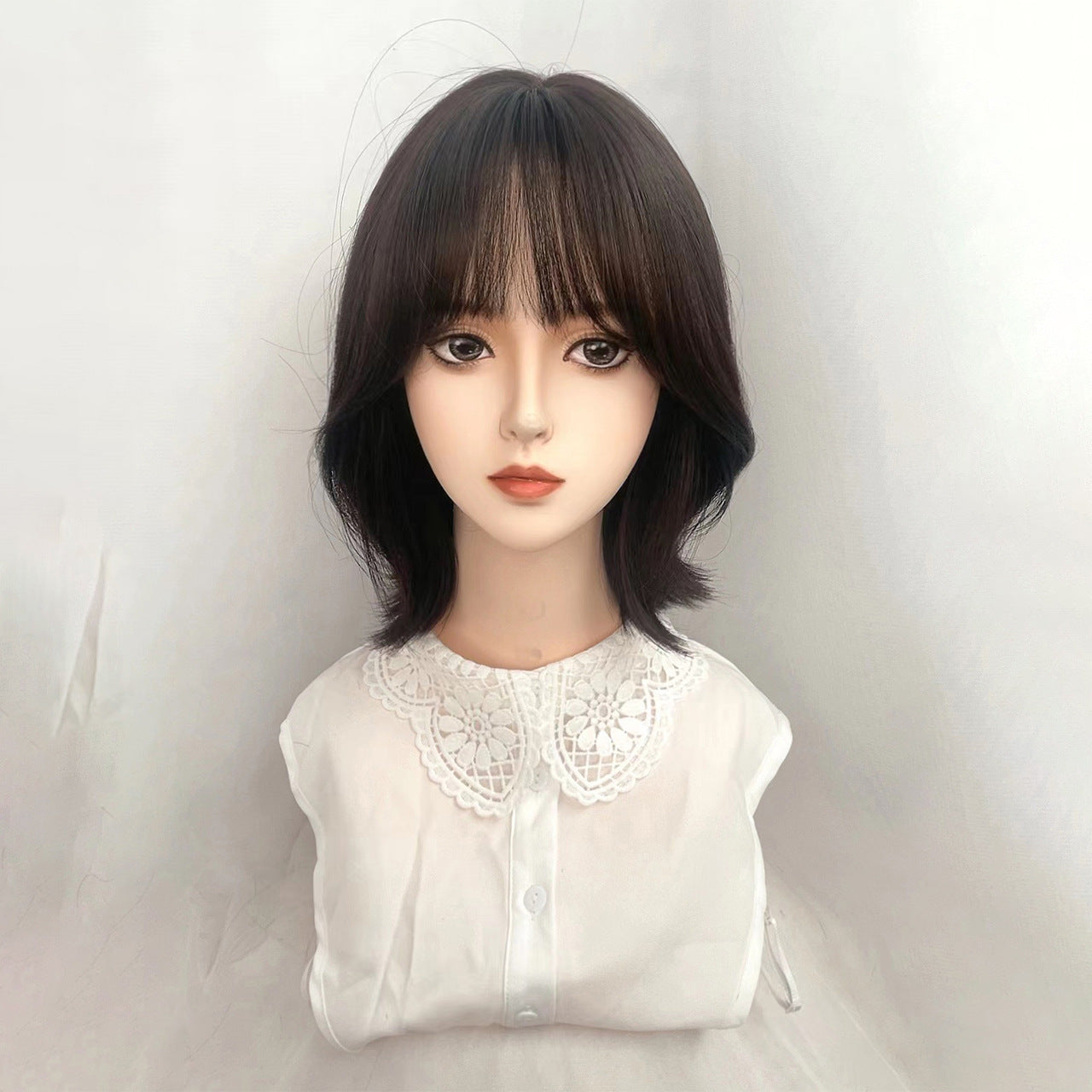 Women's Air Bangs Texture Hot Korean Style Fluffy Wig Short Curly Hair