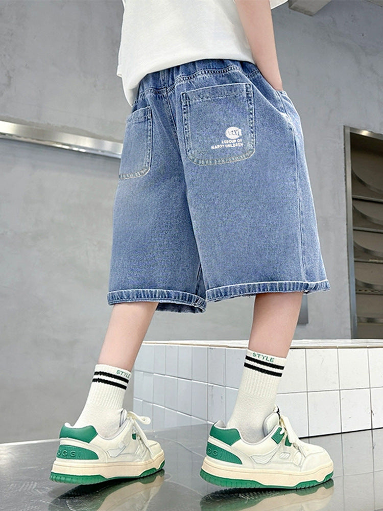 Children's Summer Shorts Thin Denim Loose Casual Children's Pants