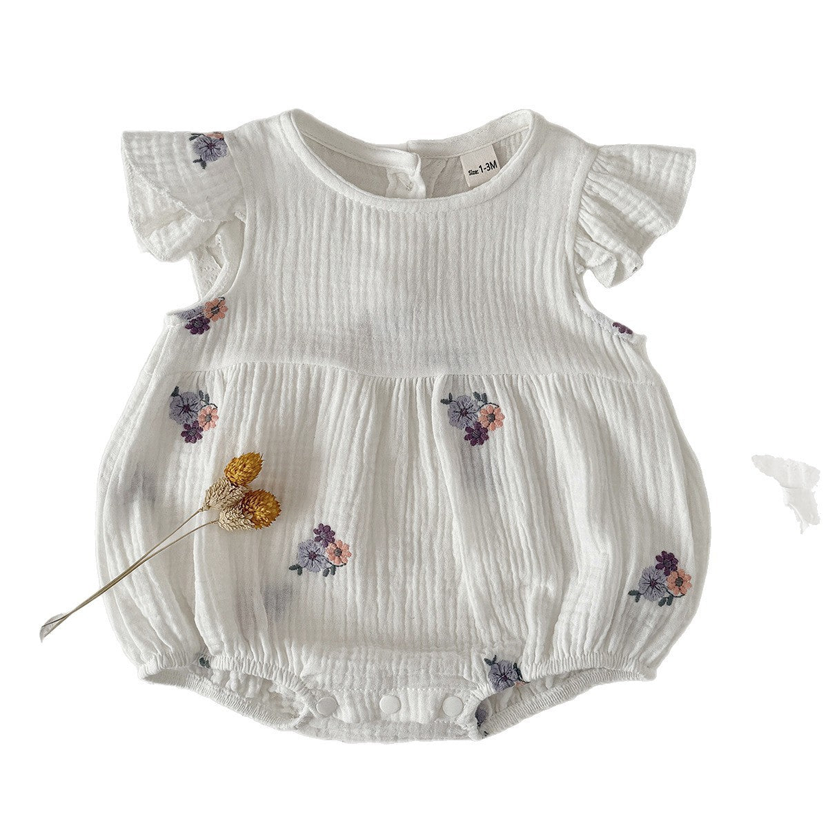 Children's Korean Style Clothing Summer Versatile Thin Embroidered Jumpsuit, Climbing Suit