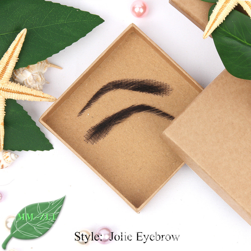 Men's Imitation Eyebrows Hair Crocheted Fake Invisible Other Wig