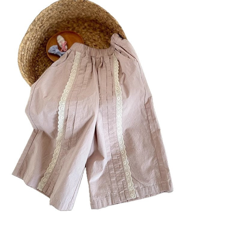 Beautiful Popular Children's Summer Korean Lace Children's Pants