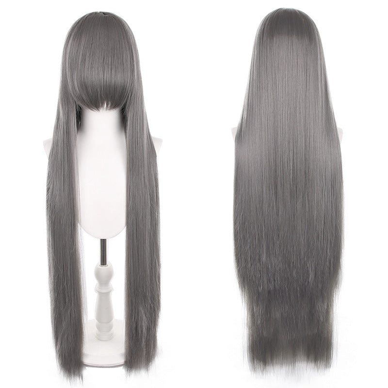Mao Style Universal Scalp Head Long Bangs Cos Wig