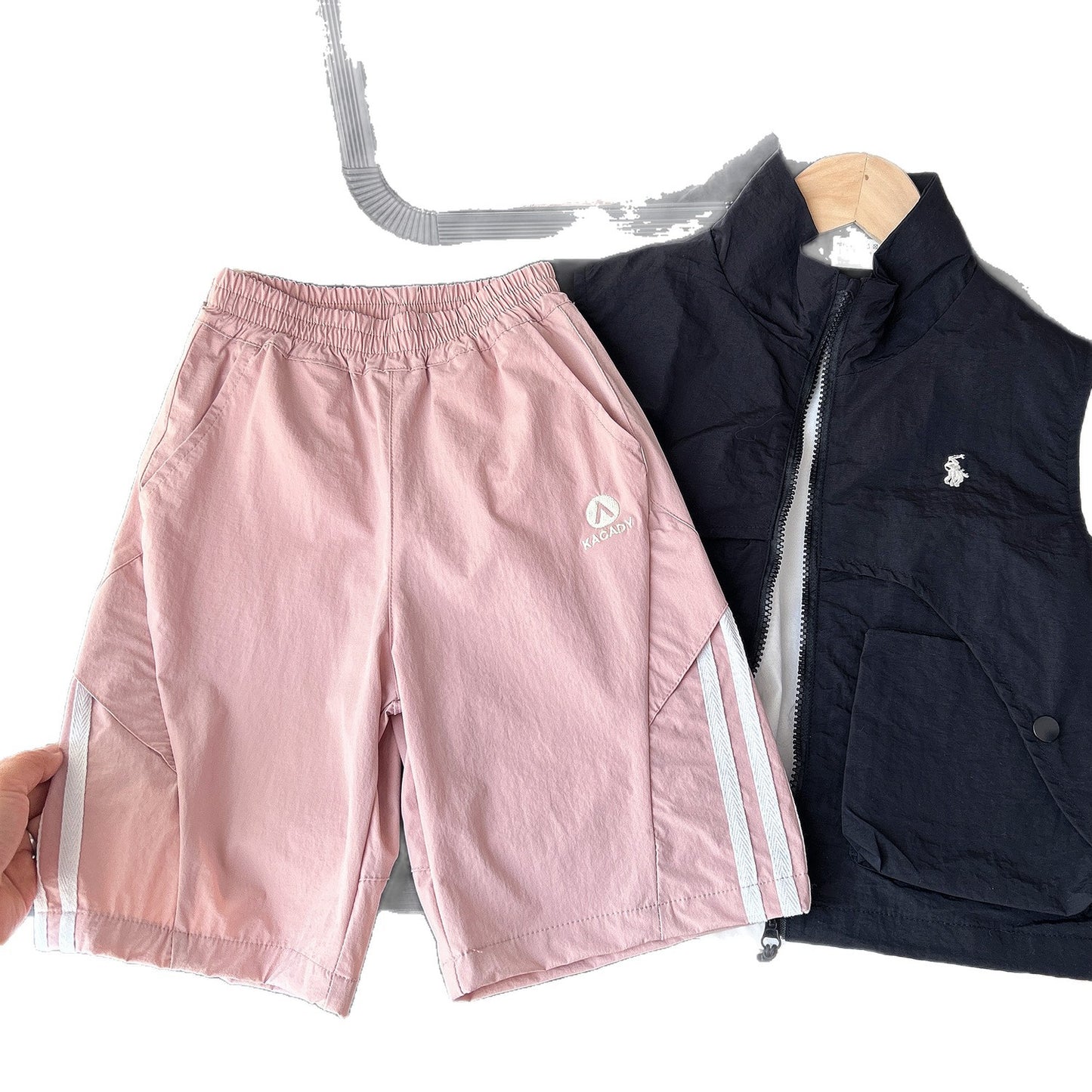 Children's Casual Sports Shorts Breathable Knee Length Middle Children's Pants