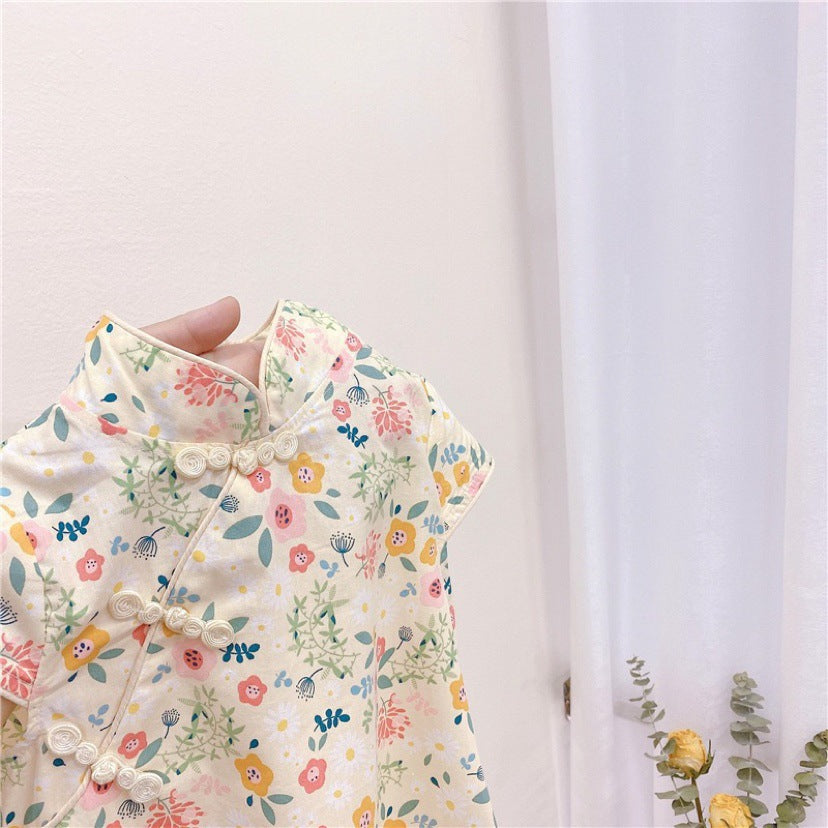 Children's Cheongsam Summer Small Princess Chinese Style Children's Dress