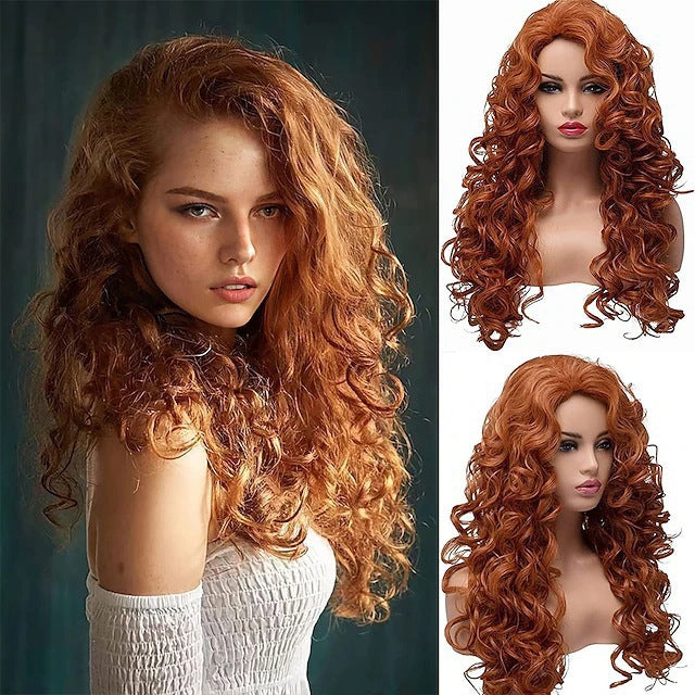 Legend Princess Merida Instant Noodle Curls Cos Wig