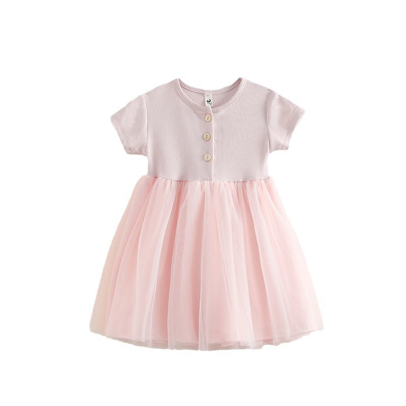 Skirt Summer Clothing Mesh Princess Gauze Children's Dress