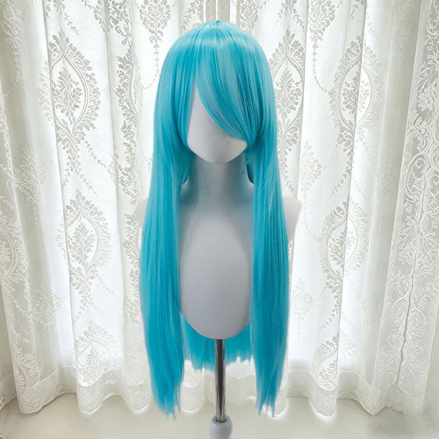 Universal Bangs Long Straight Fiber Rose Net Cos Wig