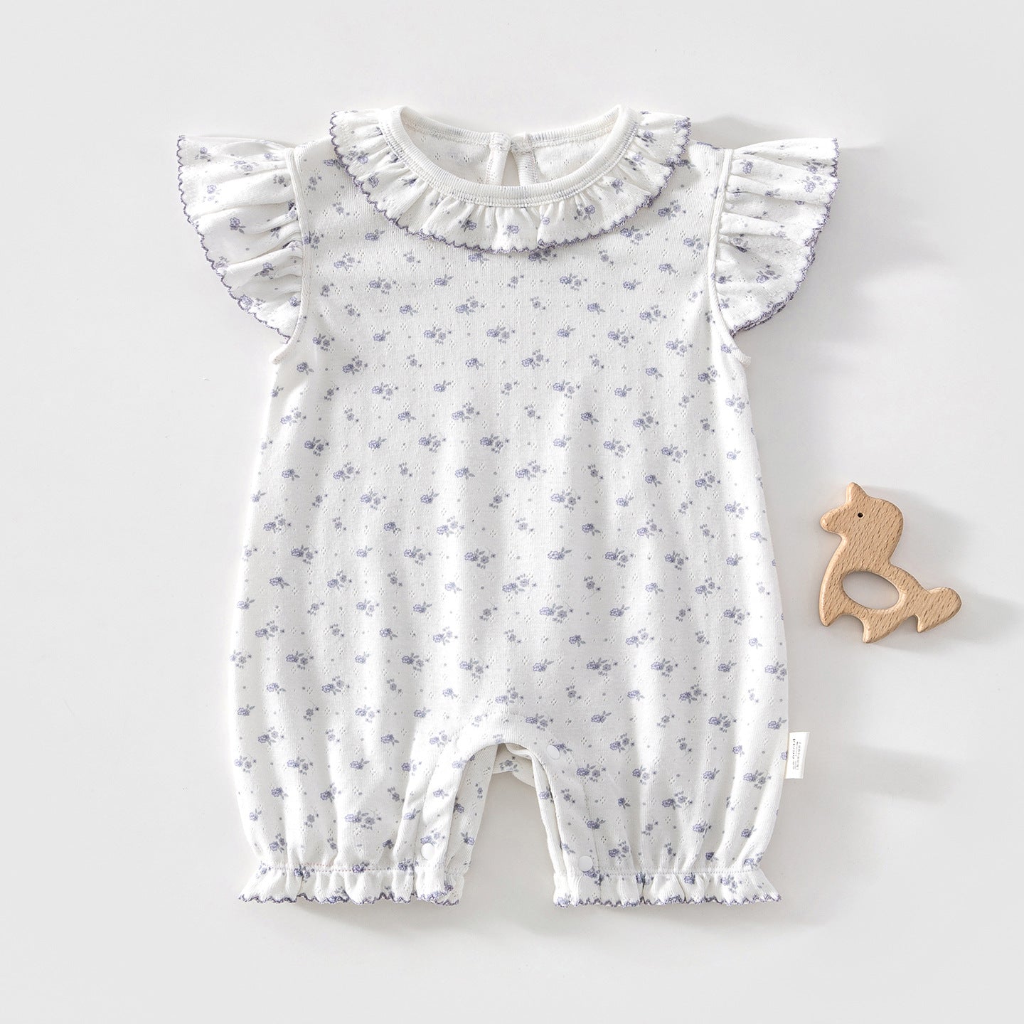 Clothes Summer Thin Cotton Class Sleeveless Vest Jumpsuit Flounced Sleeve Jumpsuit, Climbing Suit