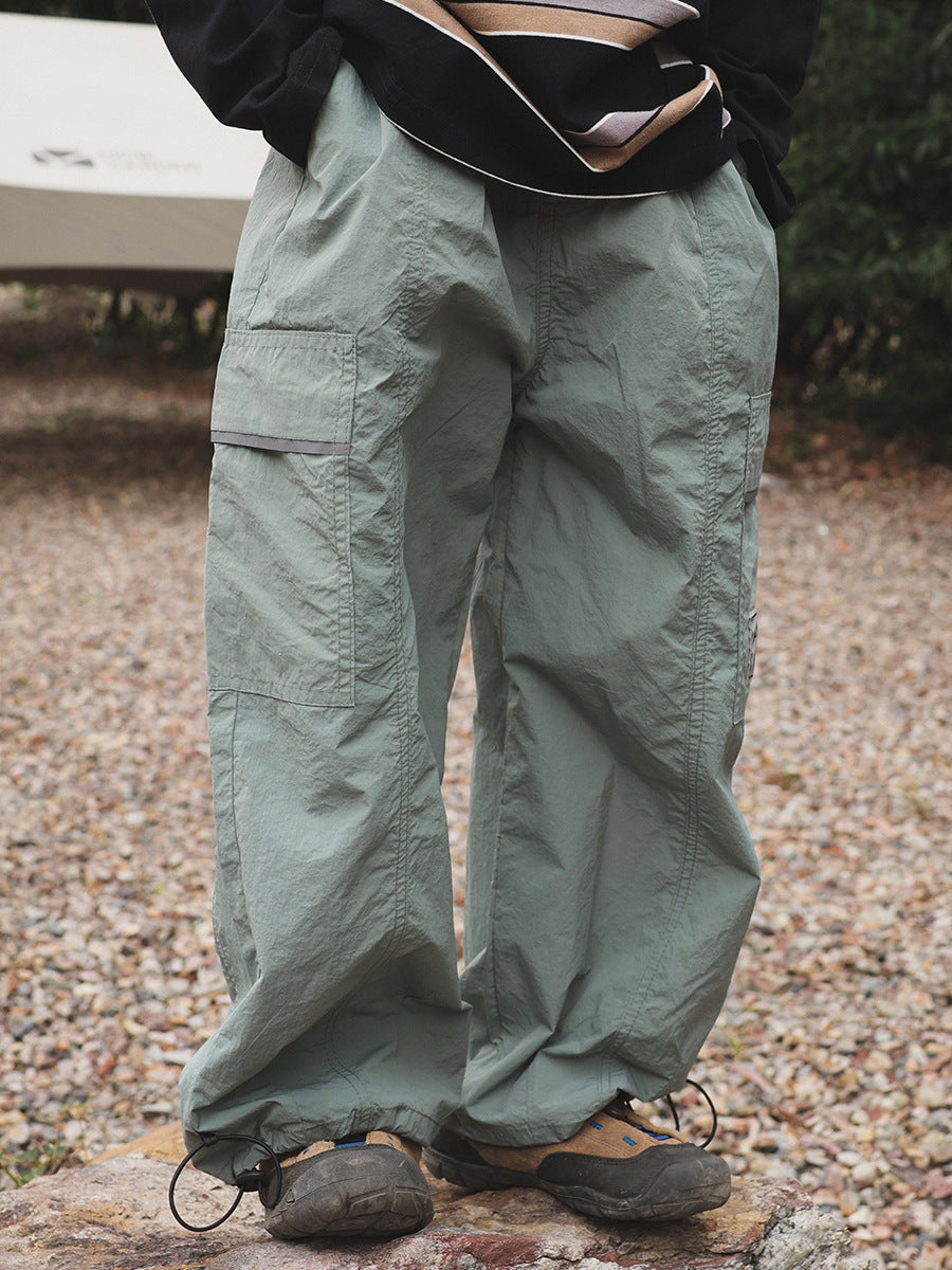 Children's Spring Boys Drawstring Trousers Outdoor Waterproof Hard-wearing Children's Pants
