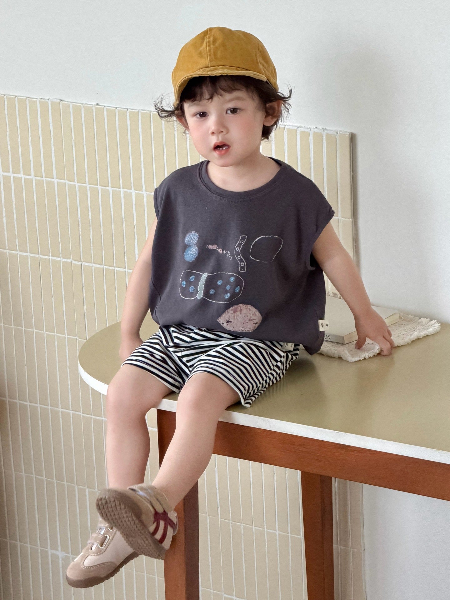 Children's Clothing Summer Thin Clothes Korean T-shirt Children's Suit