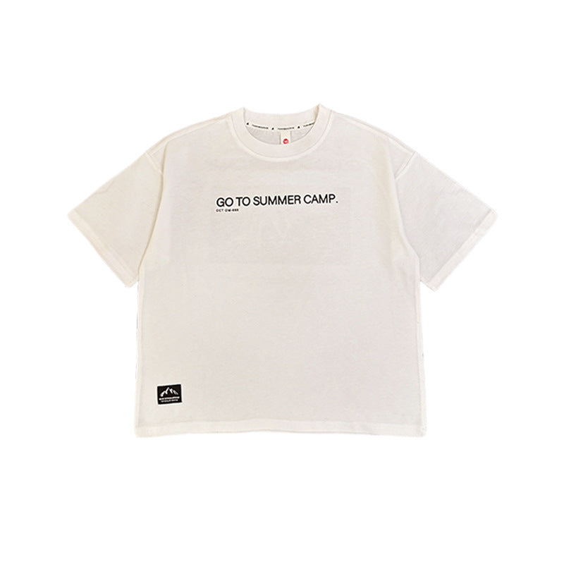 Children's Round Neck Top Mountain Outdoor Style Children's T-shirt