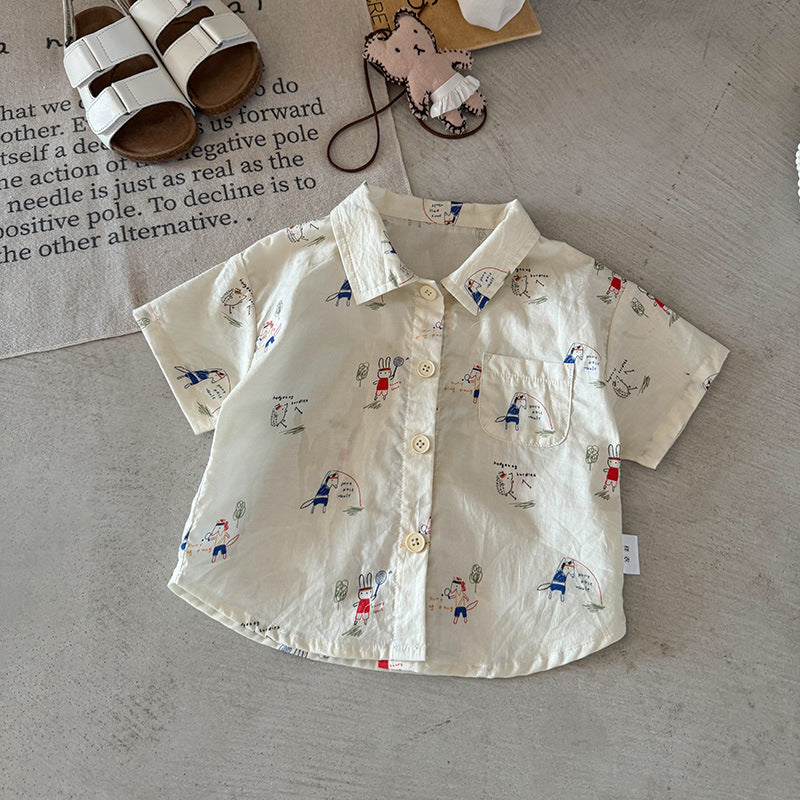 Children's Clothes For Babies Boy Short Sleeve Summer Children's Shirt