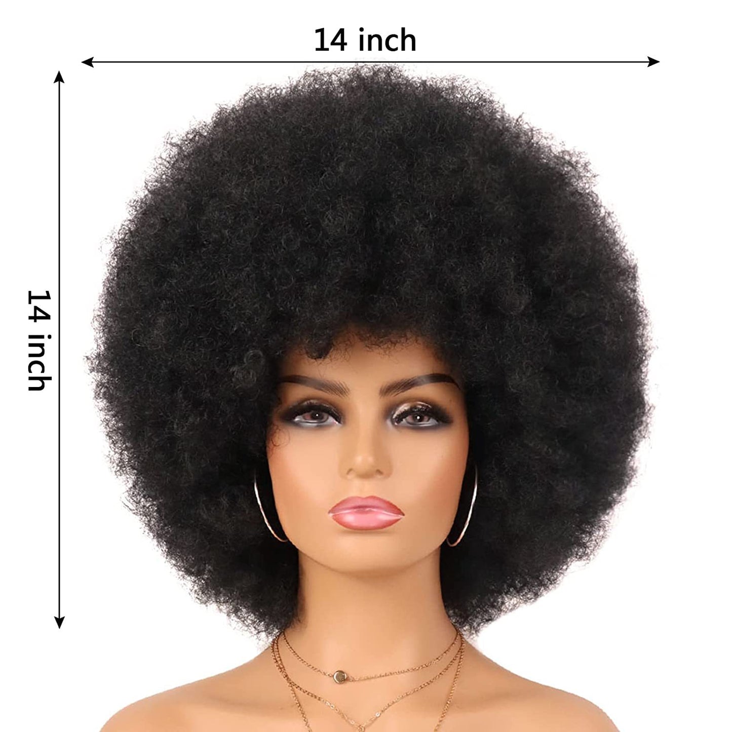 Women's Second Hair African Head Cover Fluffy Small Volume Cos Wig