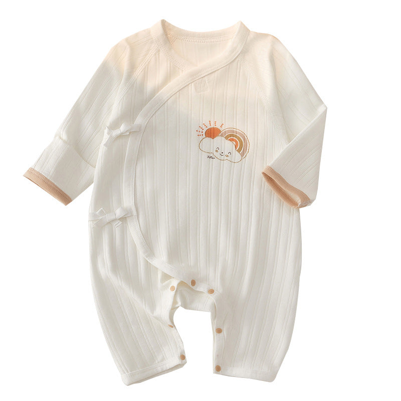 Born Clothes Summer Thin Rompers Romper In Air-conditioned Room Long-sleeved Jumpsuit, Climbing Suit