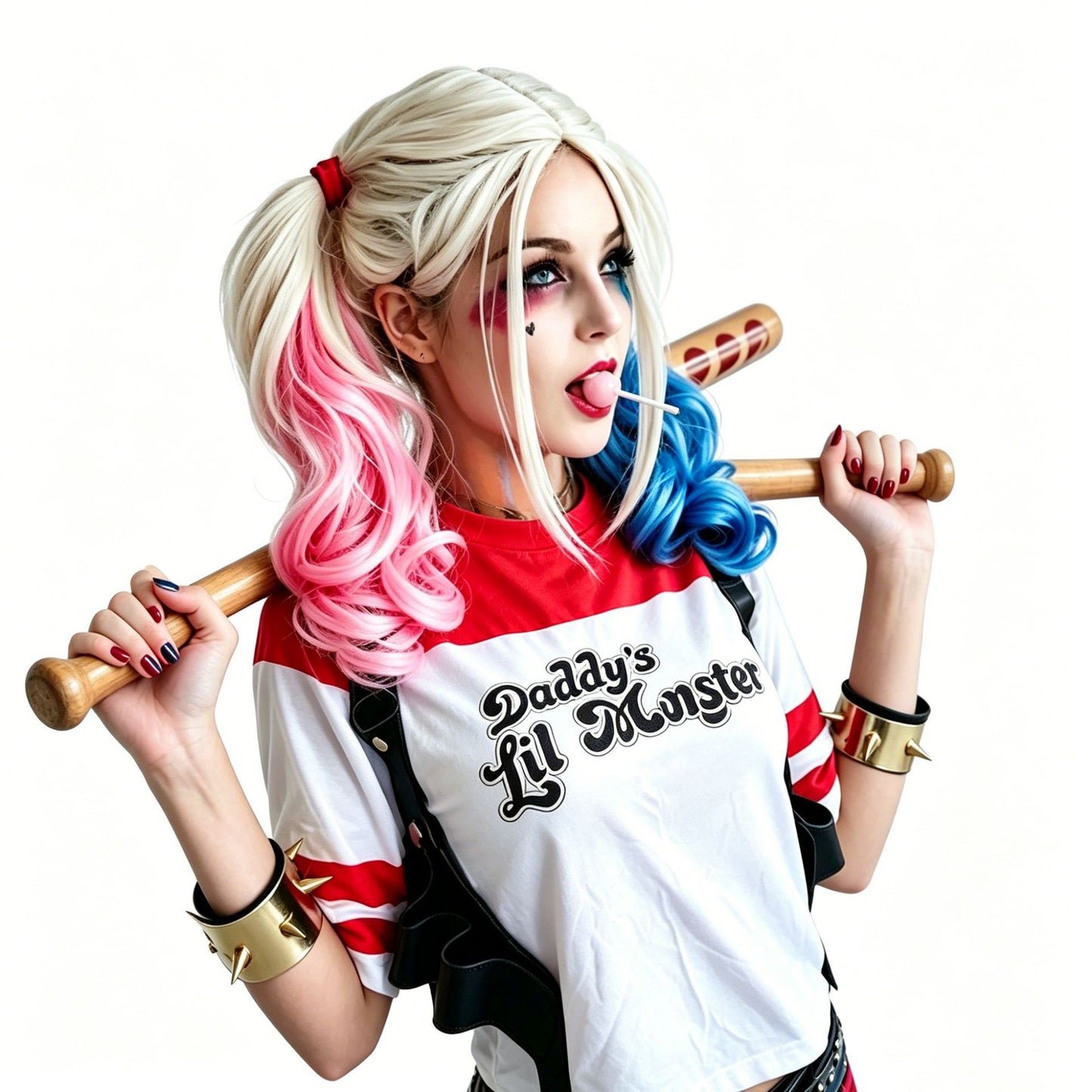 Suicide Simulation Man Team Hallie Queen Cos Wig