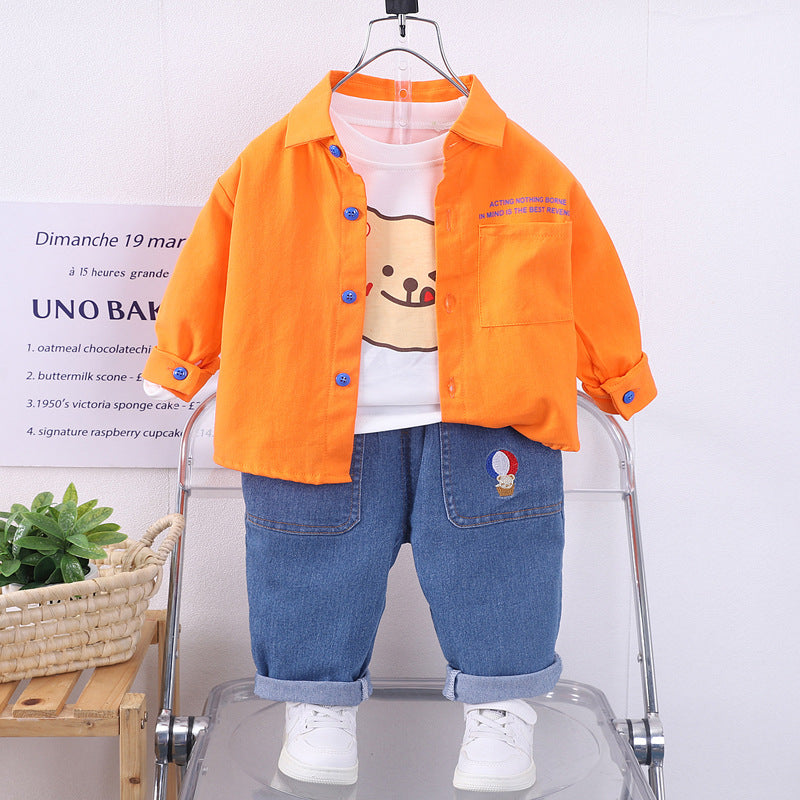 Children's Three-piece Set British Dress Clothing Handsome Boy Years Old Children's Suit